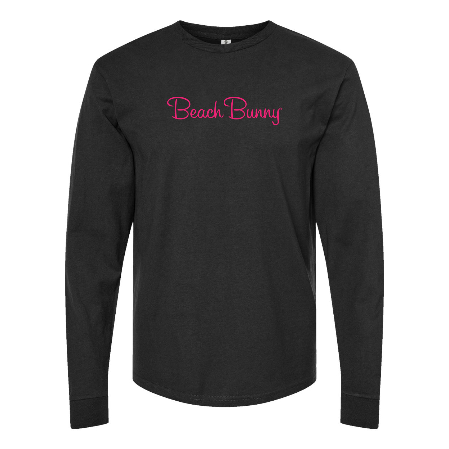 Men's Beach Bunny Logo Cotton Long Sleeve T-Shirt