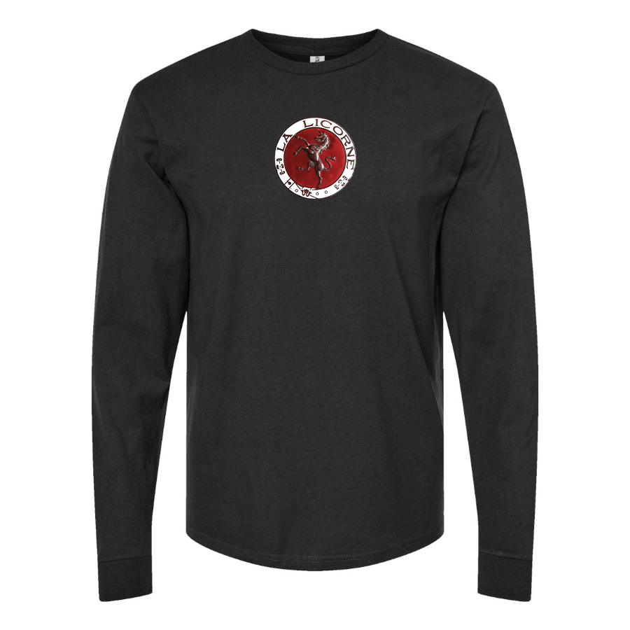 Men's Corre La Licorne Logo Cotton Long Sleeve T-Shirt