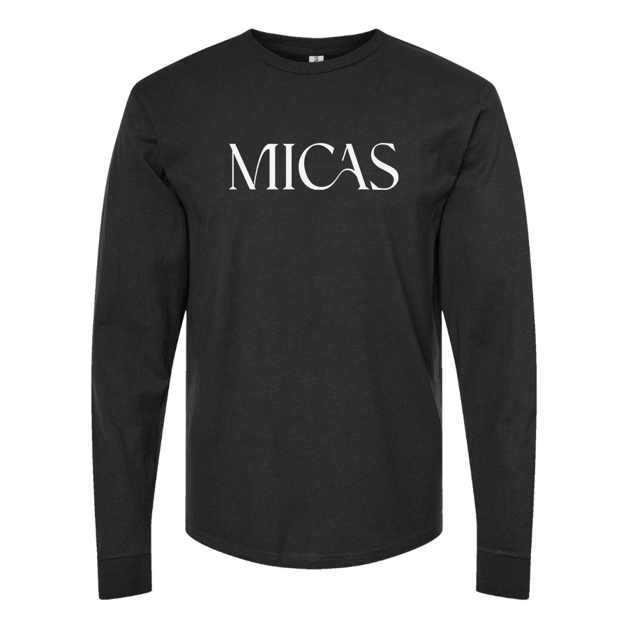 Men's Micas Logo Cotton Long Sleeve T-Shirt