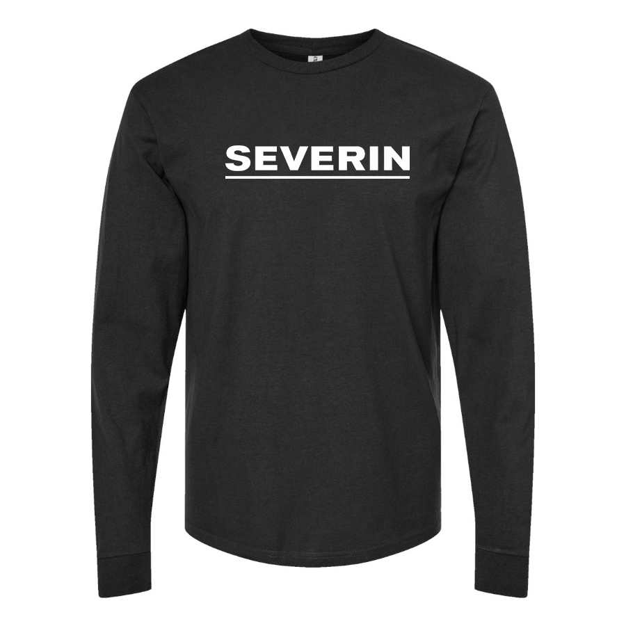 Men's Severin Logo Cotton Long Sleeve T-Shirt