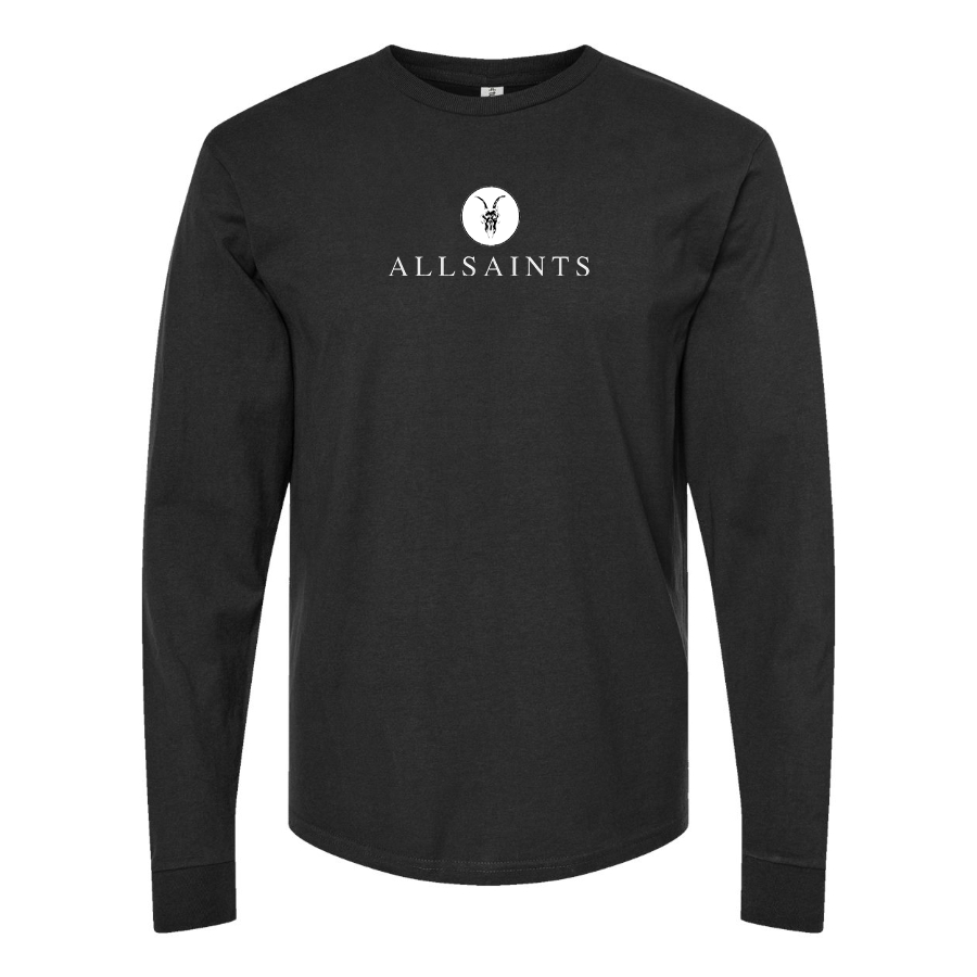 Men's AllSaints Logo Cotton Long Sleeve T-Shirt