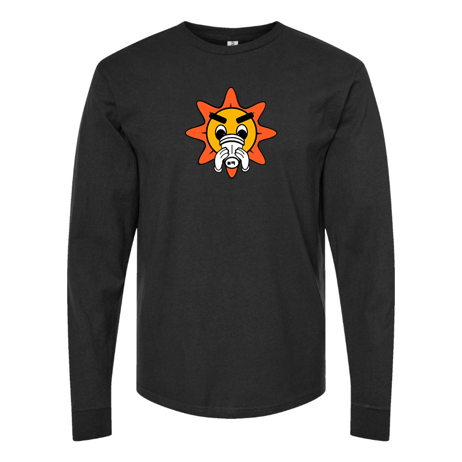 Men's Glo Gang Logo Cotton Long Sleeve T-Shirt