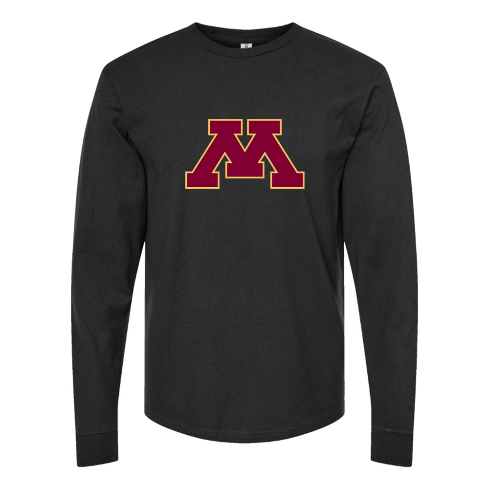 Men's Minnesota Golden Gophers Logo Cotton Long Sleeve T-Shirt