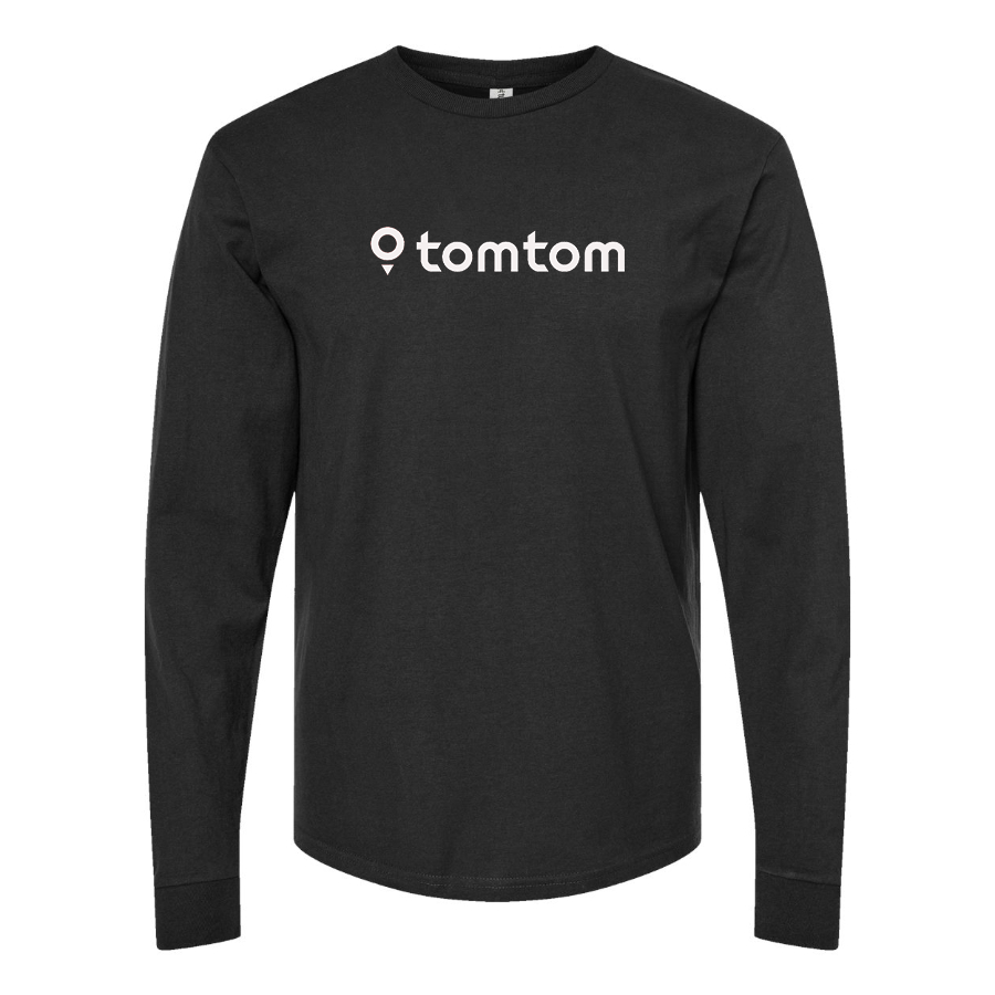 Men's TomTom Logo Cotton Long Sleeve T-Shirt