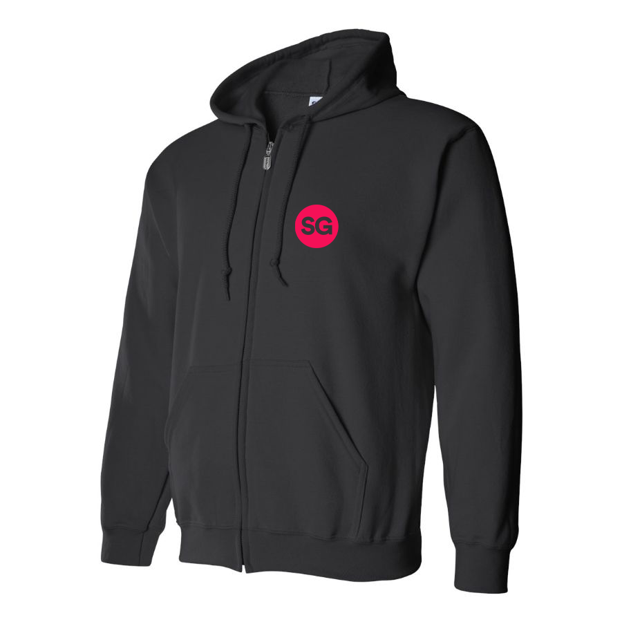 Men's Sofiagray Logo Zipper Hoodie