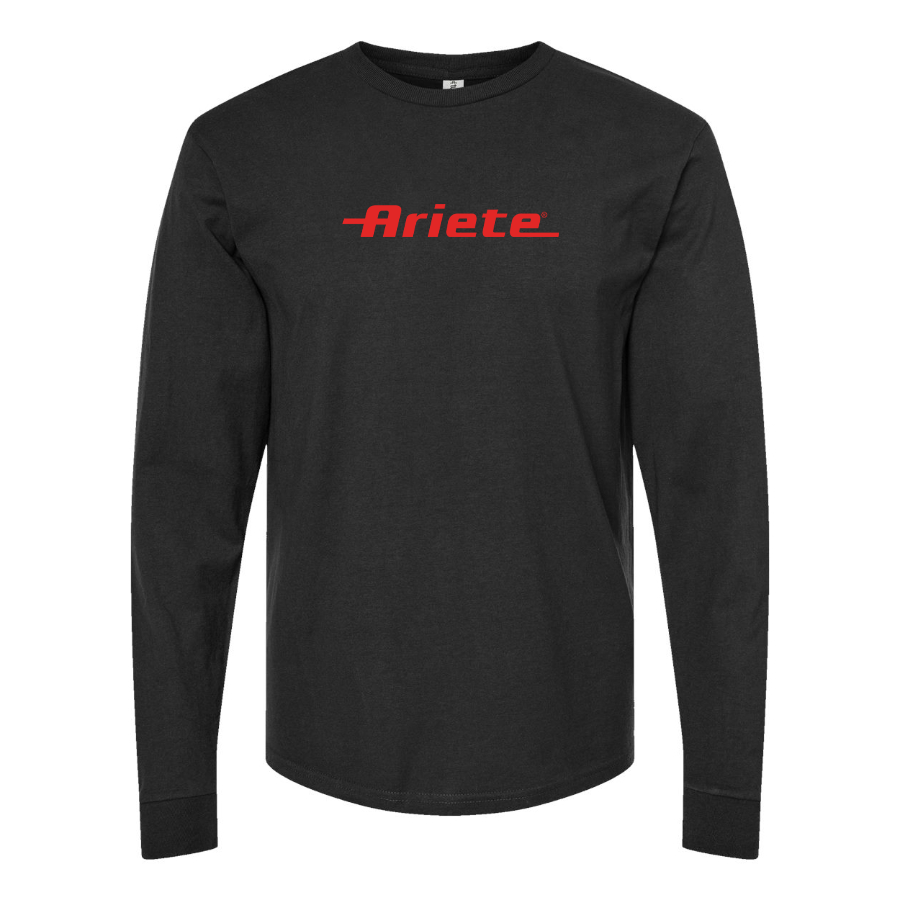 Men's Ariete Logo Cotton Long Sleeve T-Shirt