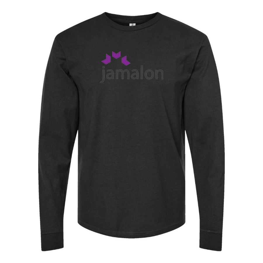 Men's Jamalon Logo Cotton Long Sleeve T-Shirt