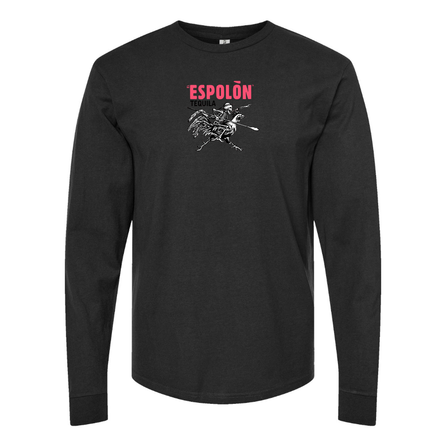Men's Espolon Logo Cotton Long Sleeve T-Shirt