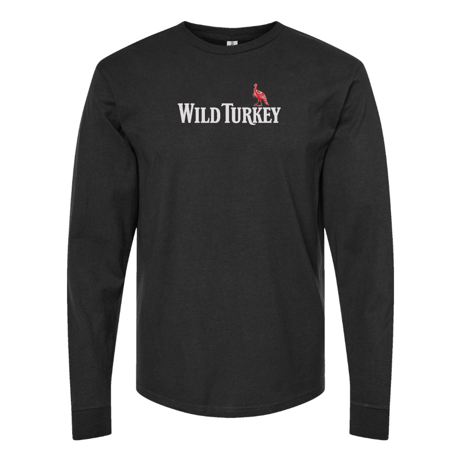 Men's Wild Turkey Logo Cotton Long Sleeve T-Shirt