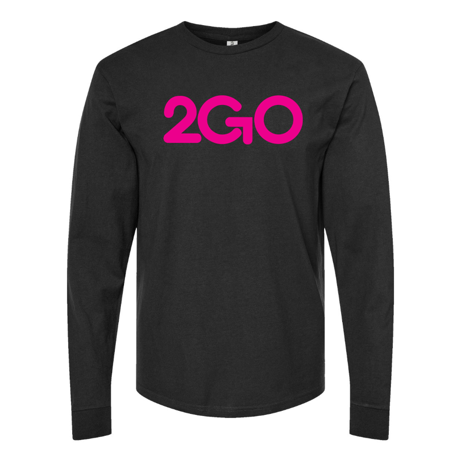 Men's 2GO Logo Cotton Long Sleeve T-Shirt