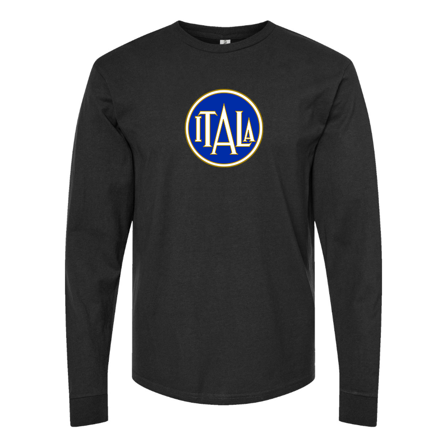 Men's Itala Logo Cotton Long Sleeve T-Shirt