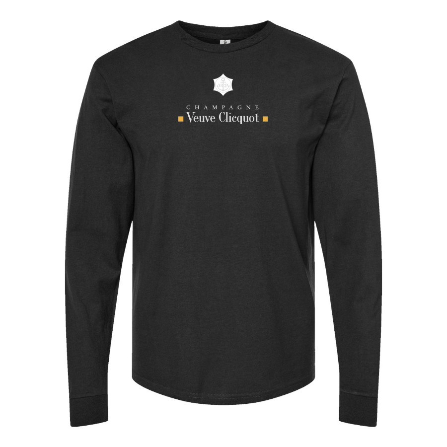 Men's Veuve Clicquot Logo Cotton Long Sleeve T-Shirt