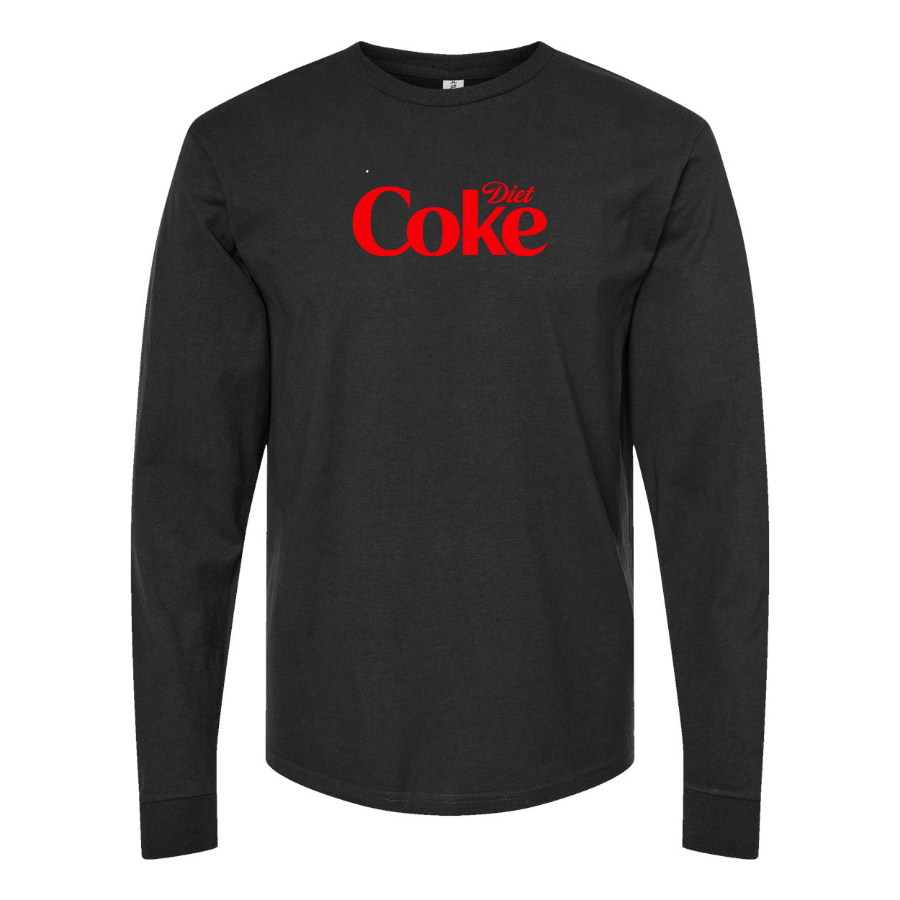Men's Diet Coke Logo Cotton Long Sleeve T-Shirt