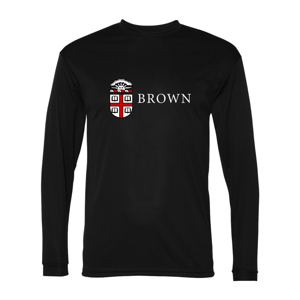 Men's Brown University Performance Long Sleeve T-Shirt