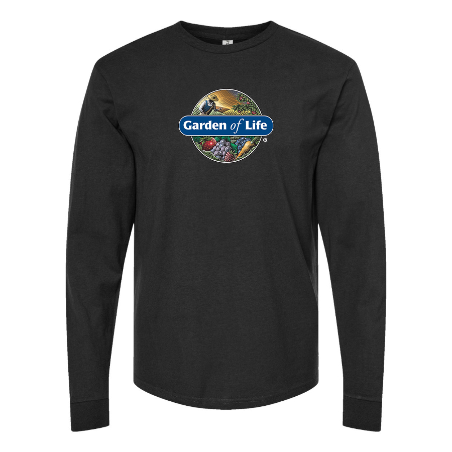 Men's Garden of Life Logo Cotton Long Sleeve T-Shirt