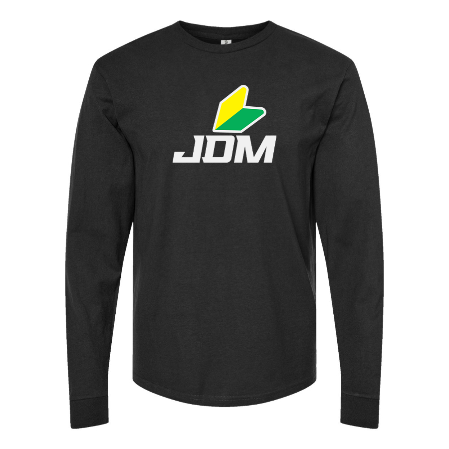 Men's JDM Logo Cotton Long Sleeve T-Shirt