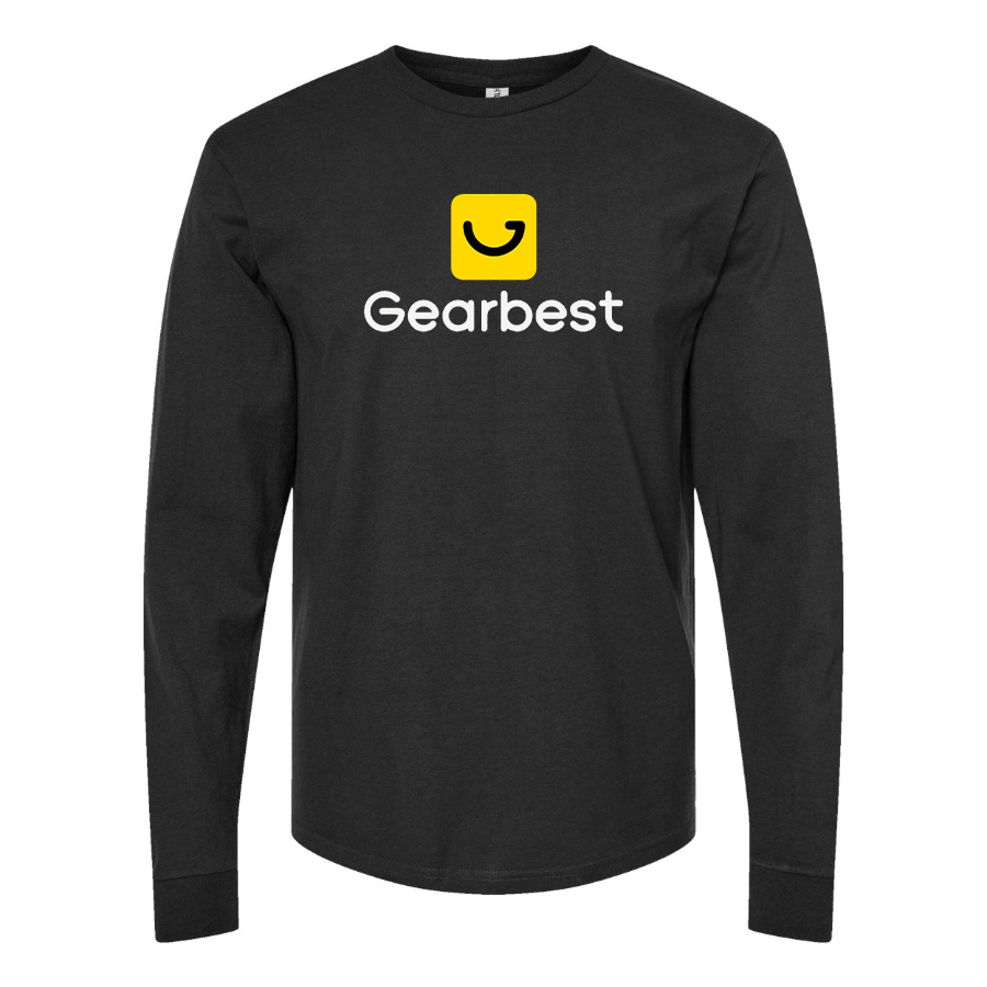 Men's Gearbest Logo Cotton Long Sleeve T-Shirt