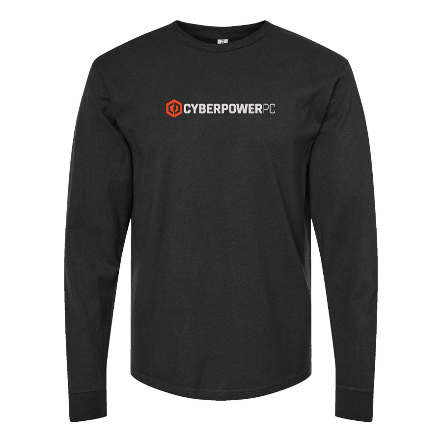 Men's CyberPowerPC Logo Cotton Long Sleeve T-Shirt