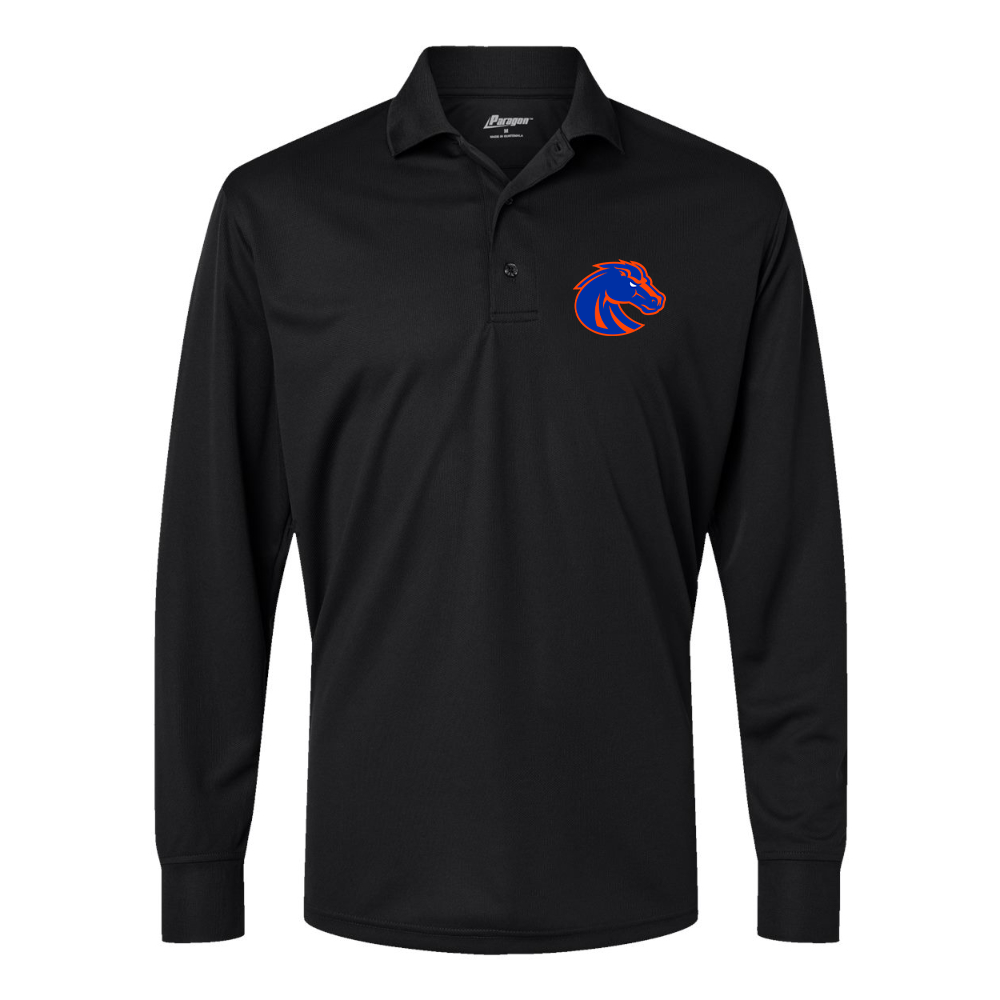 Men's Boise State Broncos Paragon Prescott Long Sleeve Polo