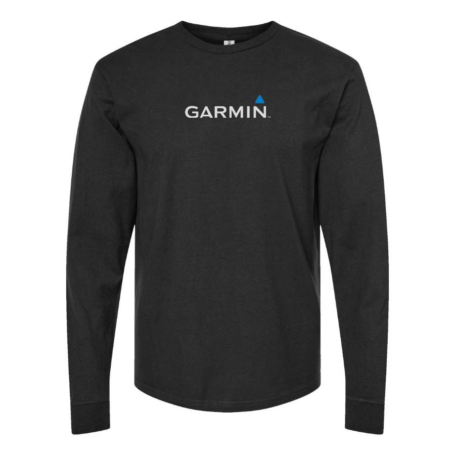 Men's Garmin Logo Cotton Long Sleeve T-Shirt