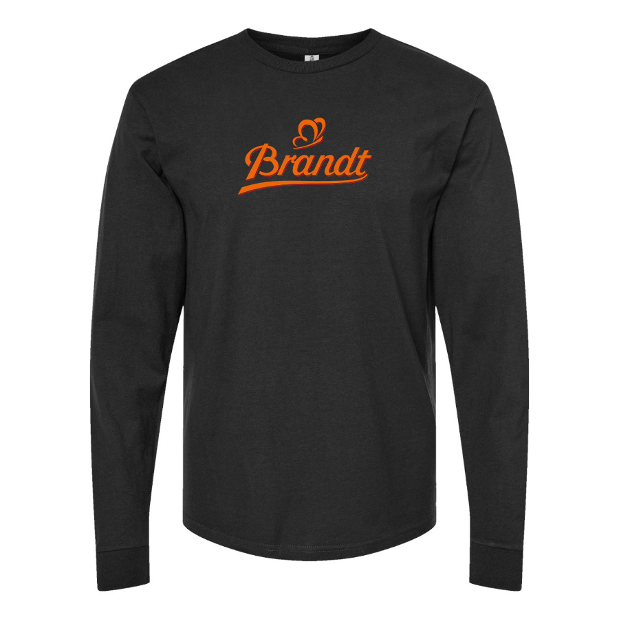 Men's Brandt Zwieback Logo Cotton Long Sleeve T-Shirt