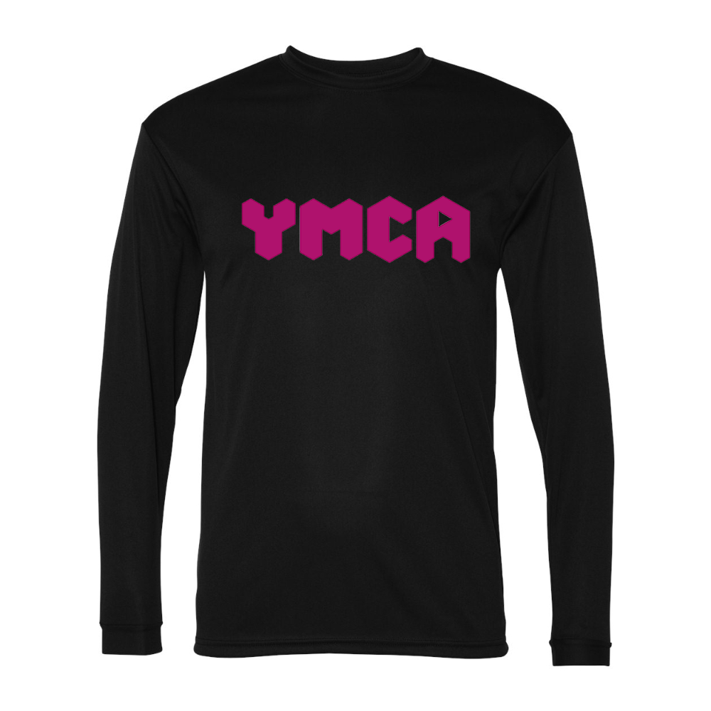 Men's YMCA Mauve Performance Long Sleeve T-Shirt