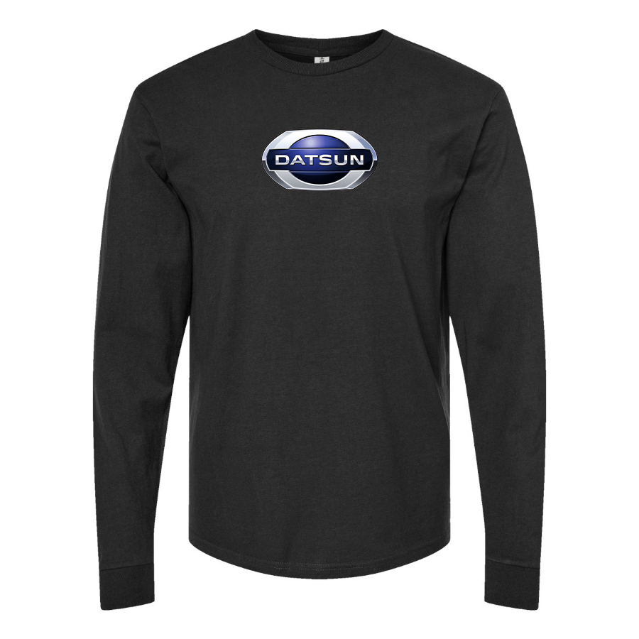 Men's Datsun Logo Cotton Long Sleeve T-Shirt