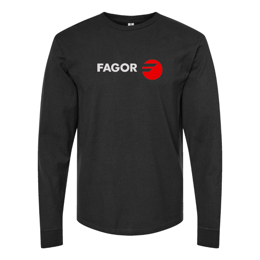 Men's Fagor Logo Cotton Long Sleeve T-Shirt