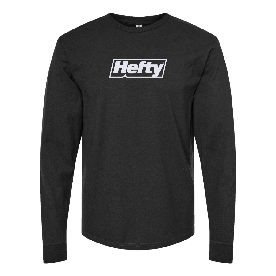 Men's Hefty Logo Cotton Long Sleeve T-Shirt