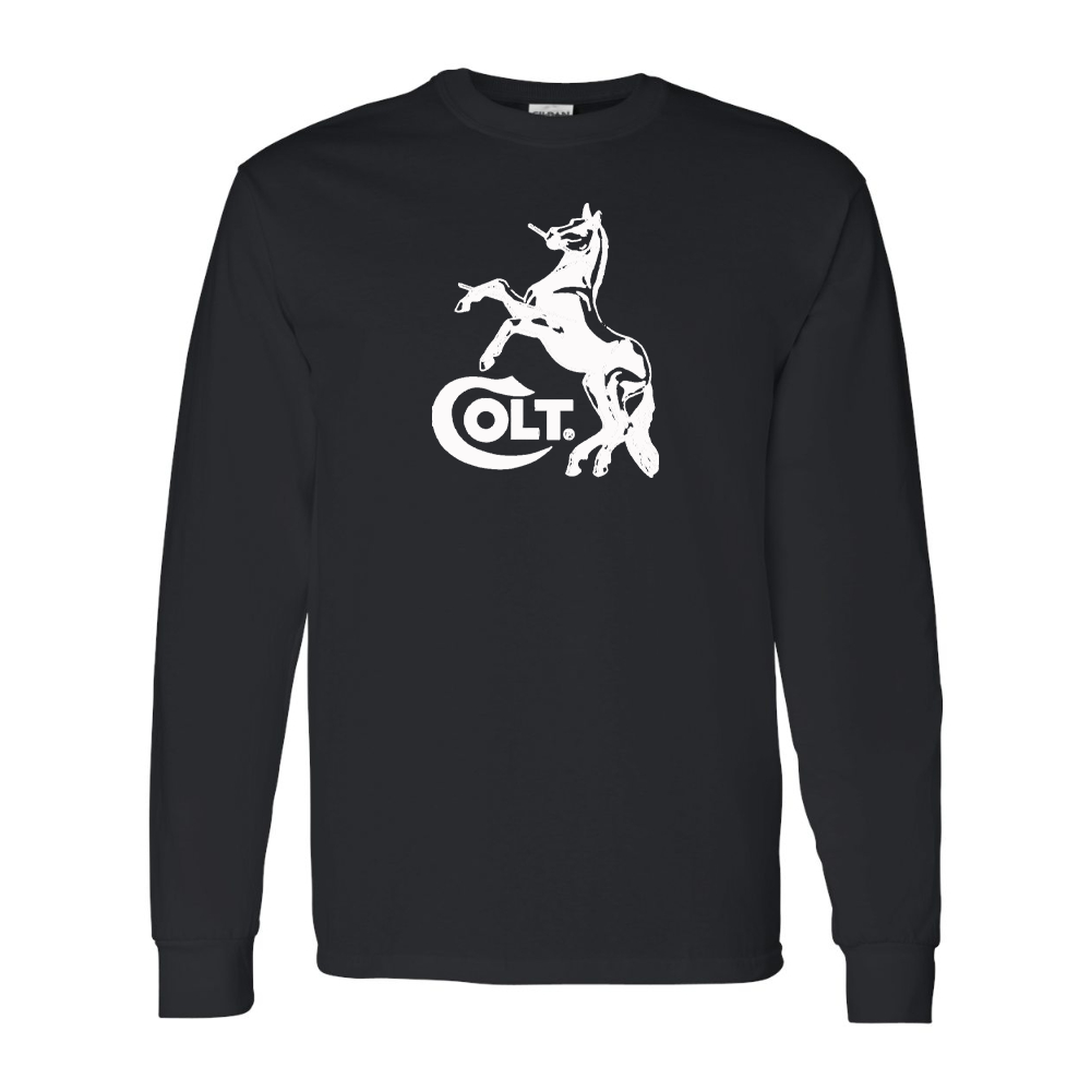Men's Colt Horse Gildan Heavy Cotton Long Sleeve T-Shirt
