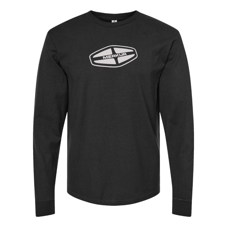 Men's Merkur Logo Cotton Long Sleeve T-Shirt