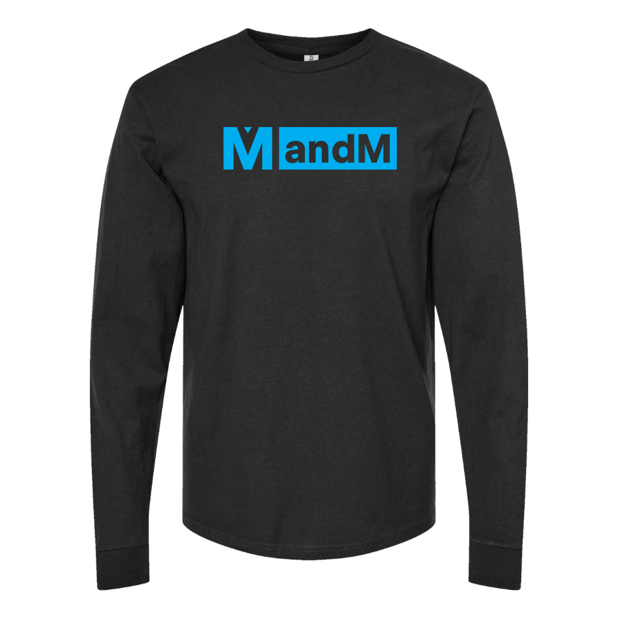 Men's MandM Logo Cotton Long Sleeve T-Shirt