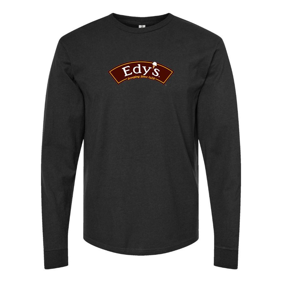 Men's Edys Logo Cotton Long Sleeve T-Shirt