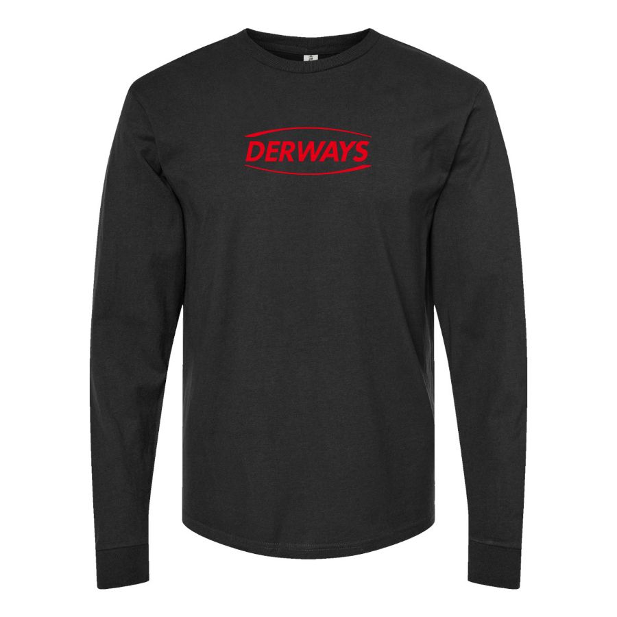 Men's Derways Logo Cotton Long Sleeve T-Shirt