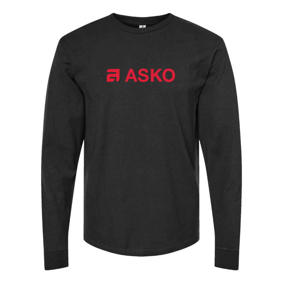 Men's Asko Logo Cotton Long Sleeve T-Shirt