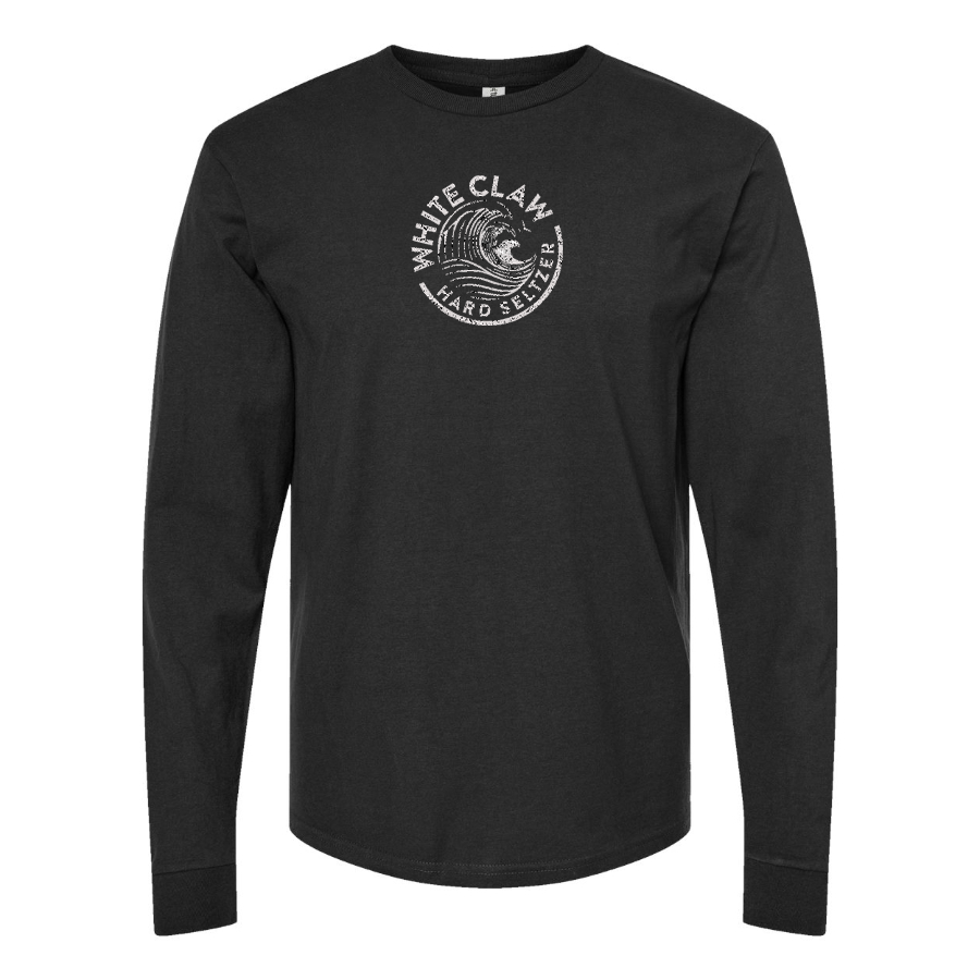 Men's White Claw Logo Cotton Long Sleeve T-Shirt