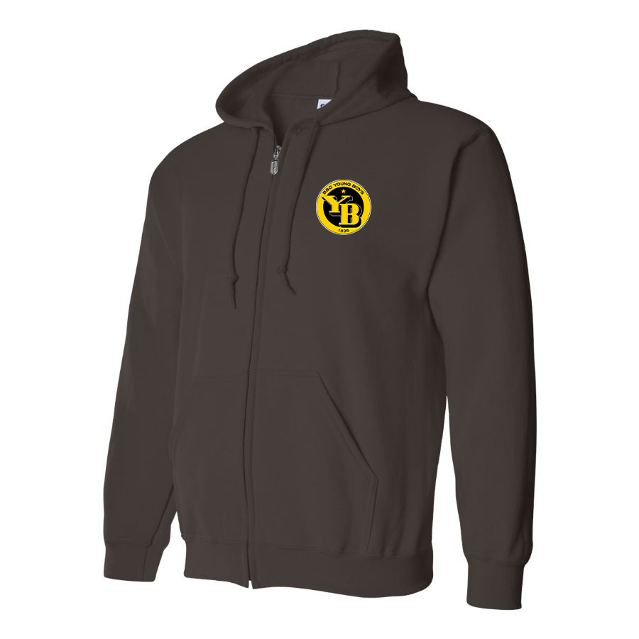 Men's Young Boys Soccer Zipper Hoodie