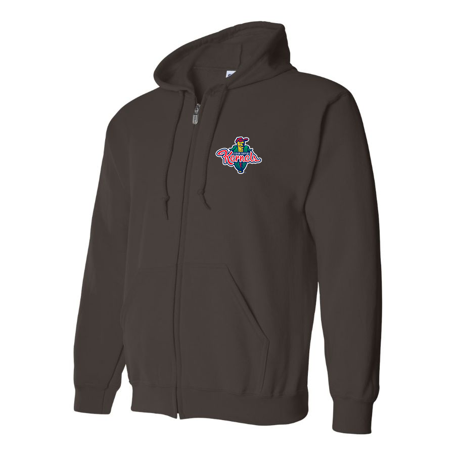 Men's Cedar Rapids Kernels Logo Zipper Hoodie
