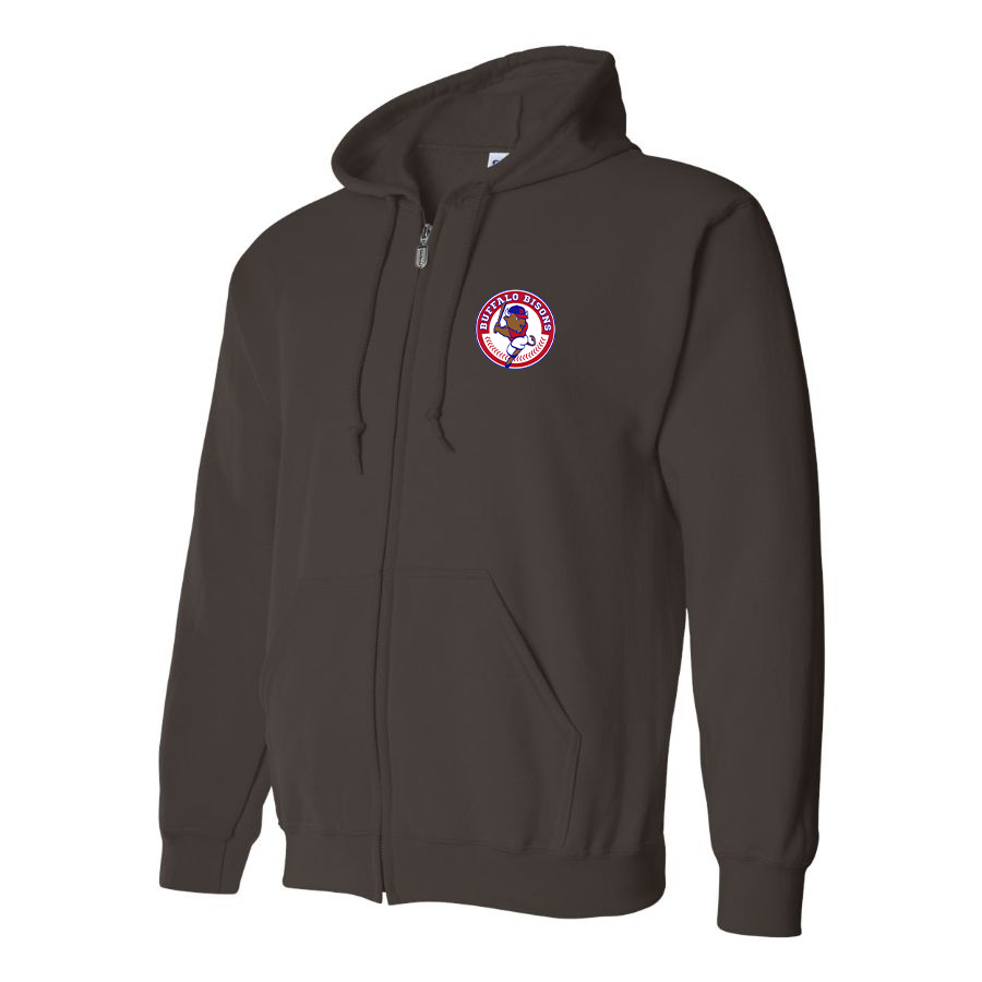 Men's Buffalo Bisons Logo Zipper Hoodie
