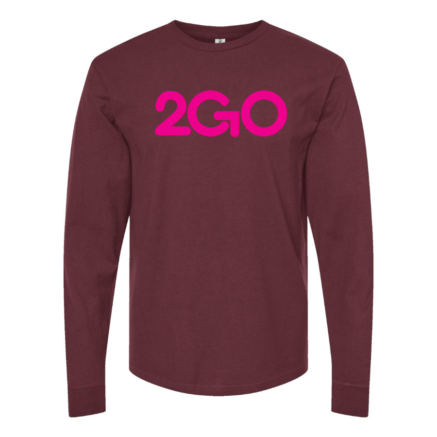 Men's 2GO Logo Cotton Long Sleeve T-Shirt