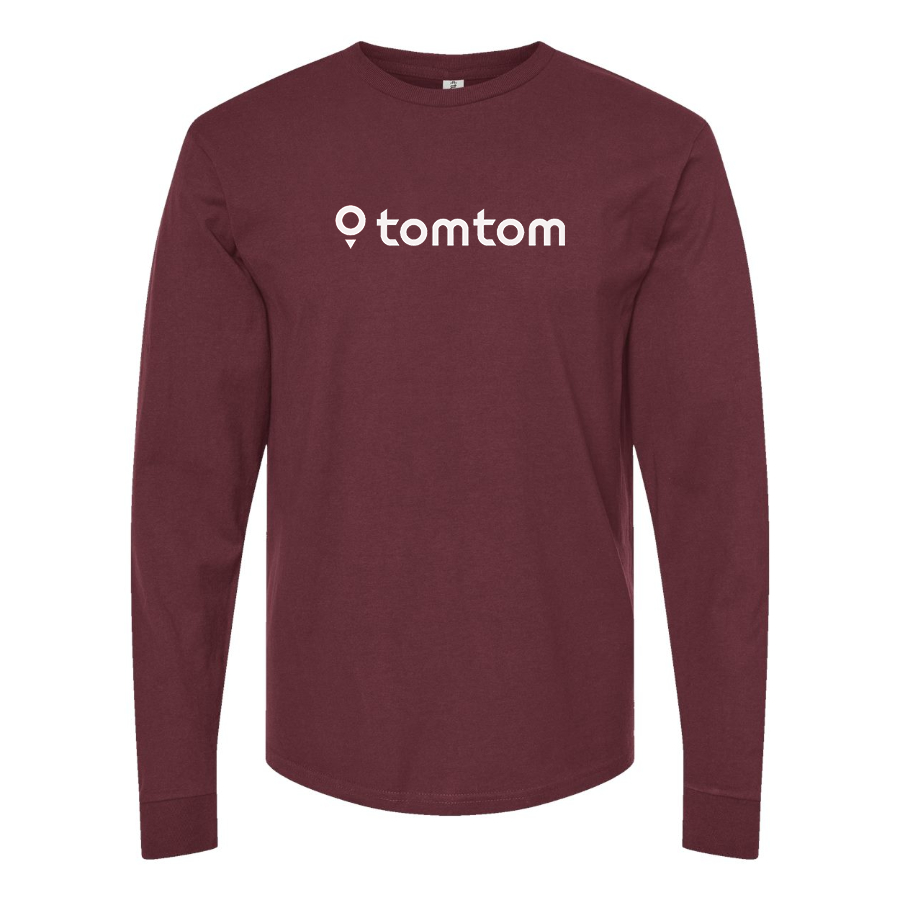 Men's TomTom Logo Cotton Long Sleeve T-Shirt