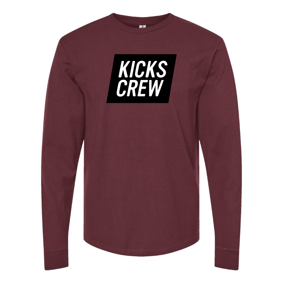 Men's Kickscrew Logo Cotton Long Sleeve T-Shirt