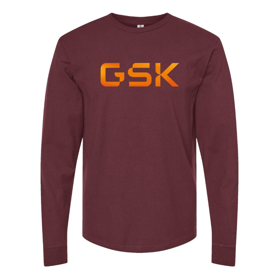Men's GSK Logo Cotton Long Sleeve T-Shirt