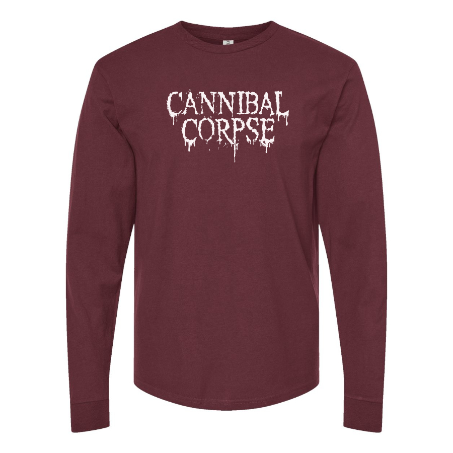 Men's Cannibal Corpse Logo Cotton Long Sleeve T-Shirt