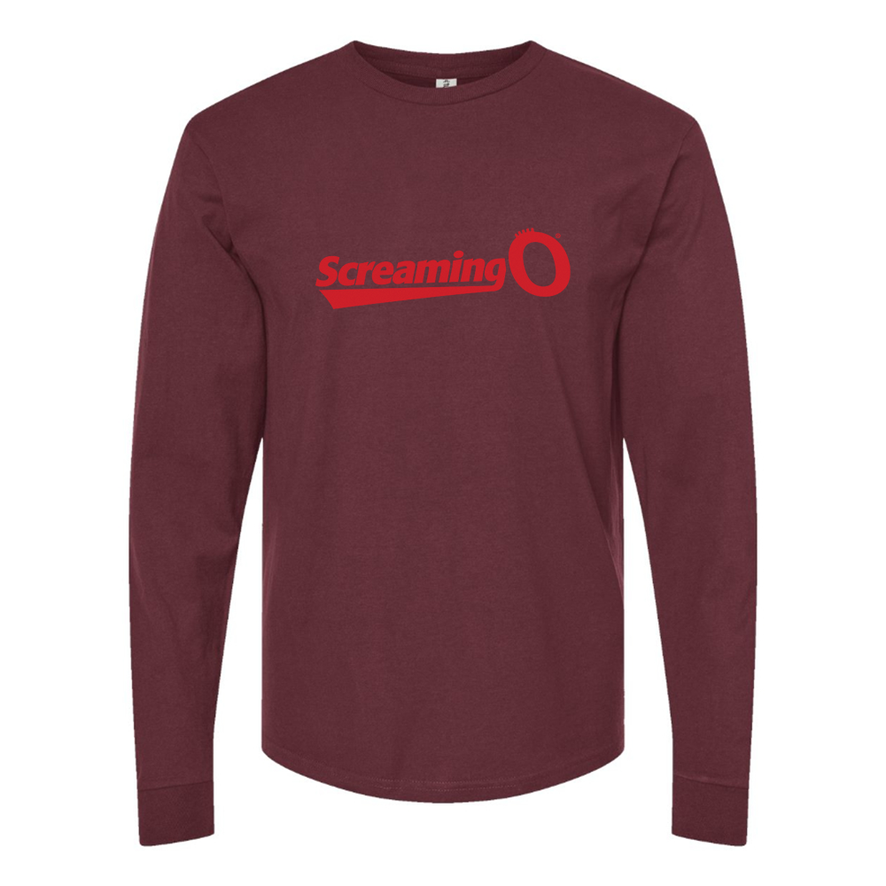Men's ScreamingO Logo Cotton Long Sleeve T-Shirt