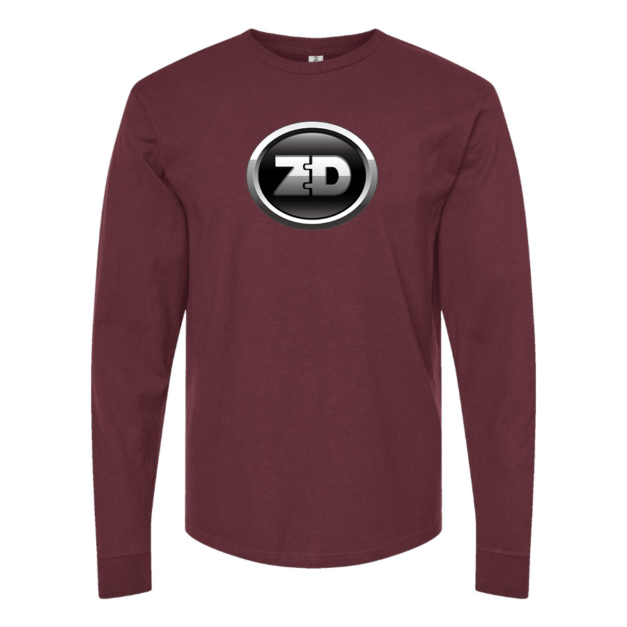 Men's Zhidou Logo Cotton Long Sleeve T-Shirt