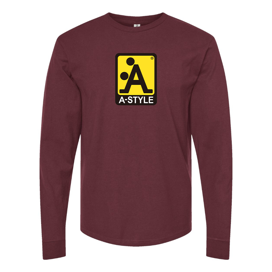 Men's A Style Logo Cotton Long Sleeve T-Shirt