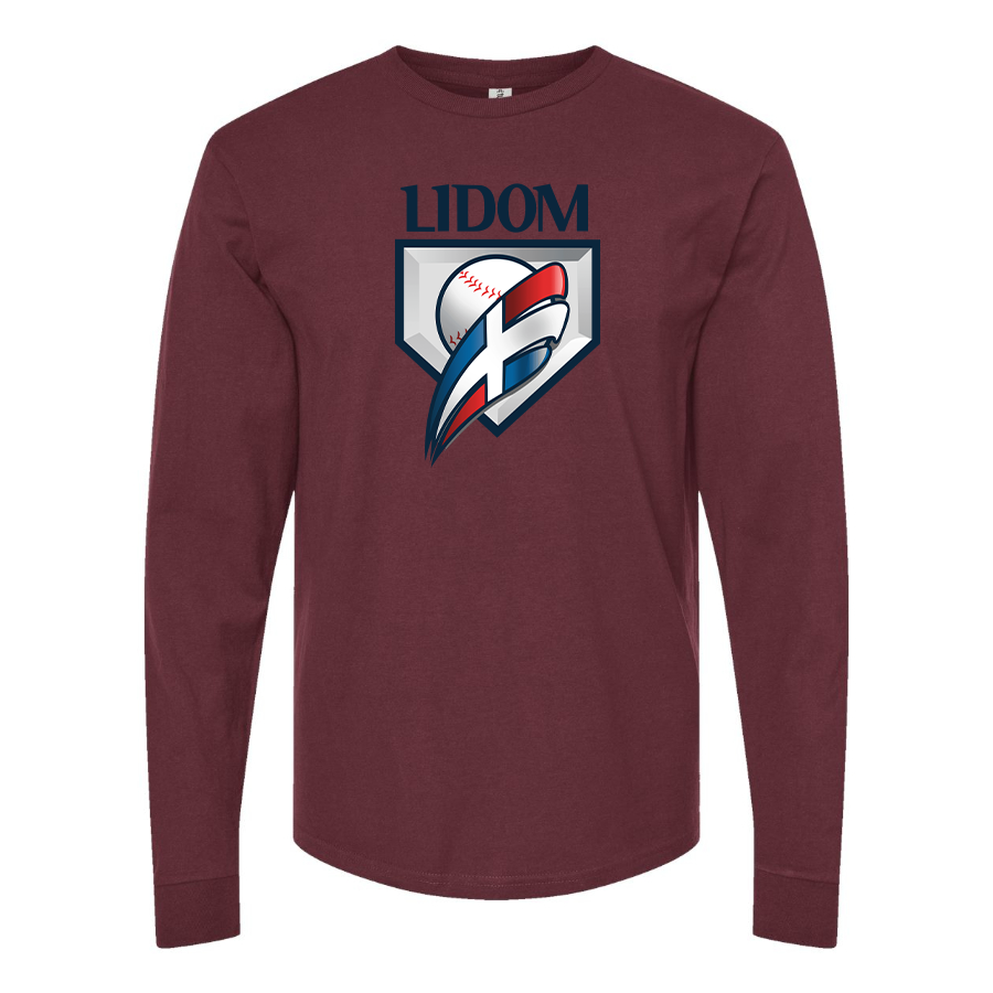 Men's Lidom Logo Cotton Long Sleeve T-Shirt