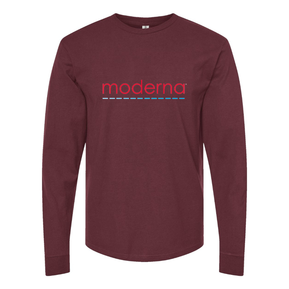 Men's Moderna Logo Cotton Long Sleeve T-Shirt