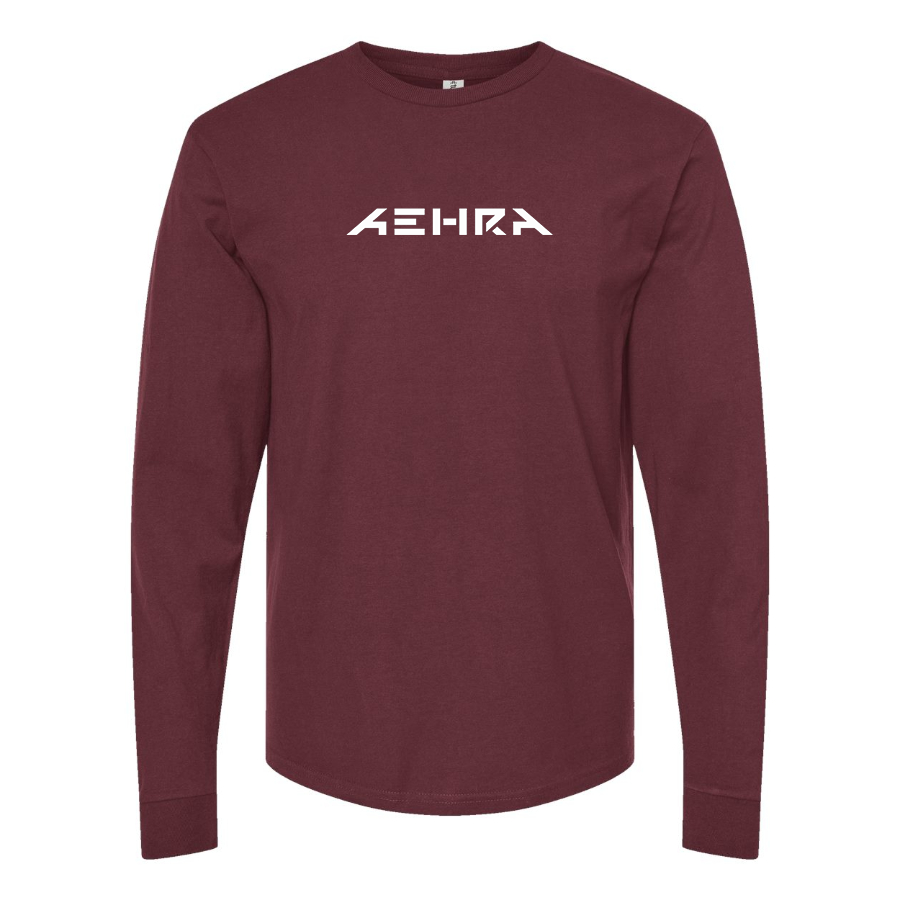 Men's AEHRA Logo Cotton Long Sleeve T-Shirt